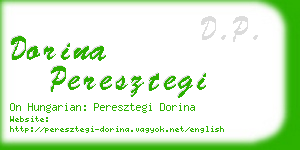 dorina peresztegi business card